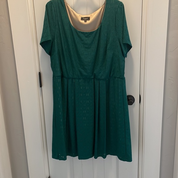 Lux II Green Short Sleeved Career Dress Size 20w - Picture 9 of 9